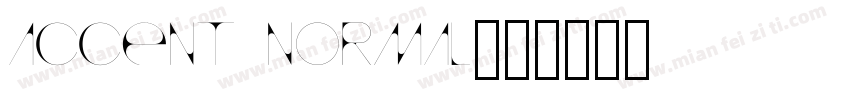 accent normal字体转换